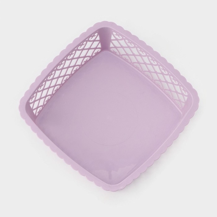 Ваза для хлеба и фруктов Amor, 20×6 см, цвет МИКС Ваза для хлеба и фруктов Amor, 20×6 см, цвет МИКС