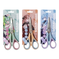 Ножницы ErichKrause Endeavor Manga, 16 см, двойная заточка, антискользящие резиновые вставки, европодвес, МИКС