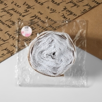 Лента из джута &laquo;Кружево&raquo;, 60 мм, 4,5 &plusmn; 0,5 м, цвет белый