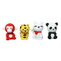 Набор фигурных ластиков "Зверушки", 4 штуки, МИКС Набор фигурных ластиков "Зверушки", 4 штуки, МИКС