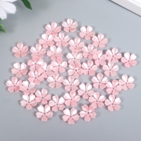 Бусины для творчества пластик "Цветочек жемчужный" набор 40 шт розовый 1,5х1,5 см Бусины для творчества пластик "Цветочек жемчужный" набор 40 шт розовый 1,5х1,5 см