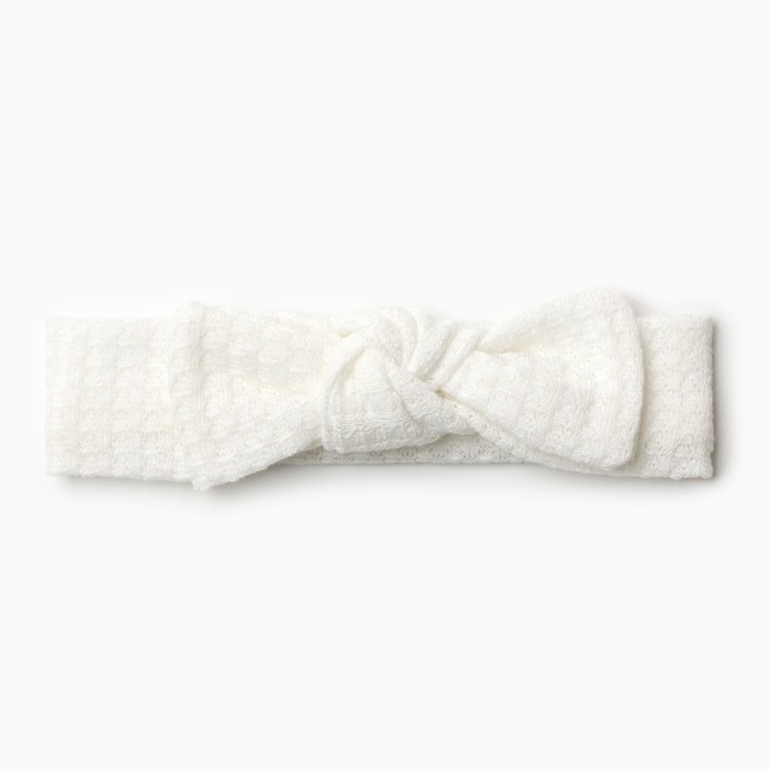 Повязка на голову Крошка Я &laquo;Бантик&raquo;, цв.бел. р-р 46-48