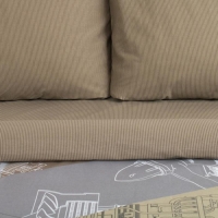 Постельное бельё Этель &laquo;Механика&raquo;, евро, 200 &times; 217 см, 240*220 см, 70 &times; 70 см (2 шт.), хлопок 100 %, бязь 125 г/м&sup2;