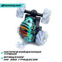 Перевёртыш радиоуправляемый «Скорость», работает от батареек, 27 MHz, световые эффекты, МИКС Перевёртыш радиоуправляемый «Скорость», работает от батареек, 27 MHz, световые эффекты, МИКС