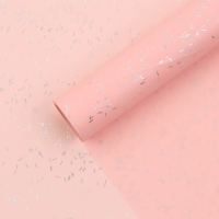 Пленка для цветов "Звездная ночь", 58 см х 5 м розовый лотус