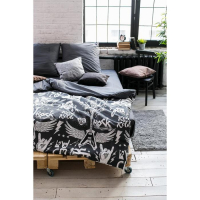 Постельное бельё "Этель" евро Rock&Roll 200х217 см, 240х220 см, 70х70 см -2 шт,100% хлопок, бязь 125 г/м2