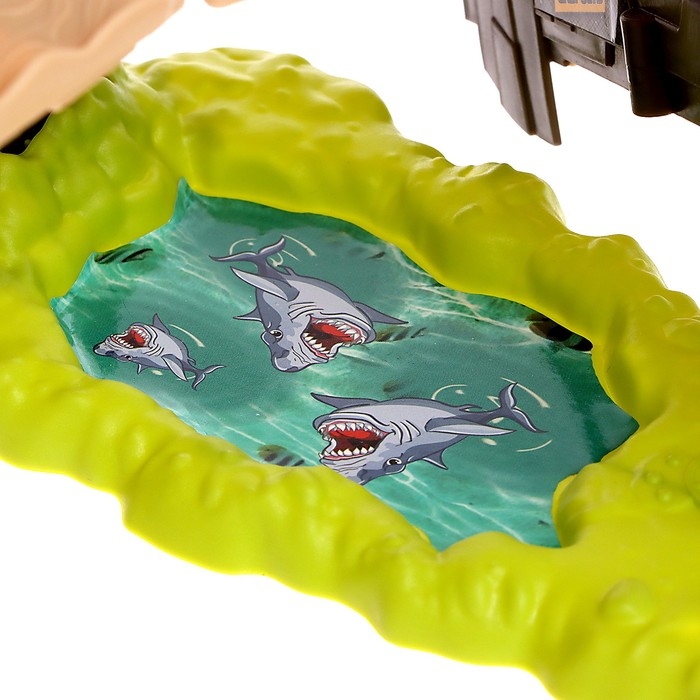 Автотрек &laquo;Дино-трек&raquo;, с запуском, звуковые эффекты