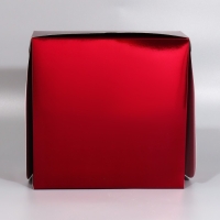 Коробка для капкейков, кондитерская упаковка с окном, 9 ячеек &laquo;Бордовая&raquo;, 25 х 25 х 10 см