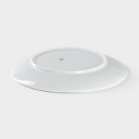 Тарелка фарфоровая &laquo;Лев&raquo;, d=24 см, белая