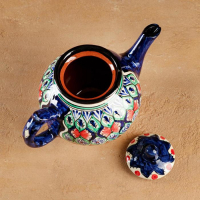 Чайник Риштанская Керамика "Узоры", 1000 мл, микс Чайник Риштанская Керамика "Узоры", 1000 мл, микс