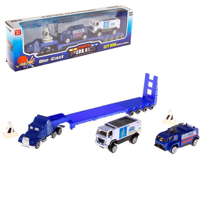 Набор машин металлических &laquo;Полиция&raquo;, МИКС