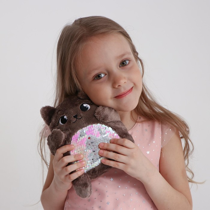 Мягкая игрушка «Кошечка Ника», с пайетками, 16х8х17 см Мягкая игрушка «Кошечка Ника», с пайетками, 16х8х17 см