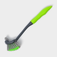 Щётка для посуды Доляна «Green day», двойная, 5,5×7,5×28,5 см Щётка для посуды Доляна «Green day», двойная, 5,5×7,5×28,5 см