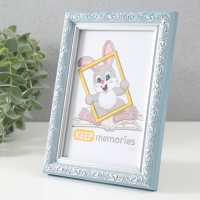 Фоторамка пластик "Винтаж" 10х15 см, голубой