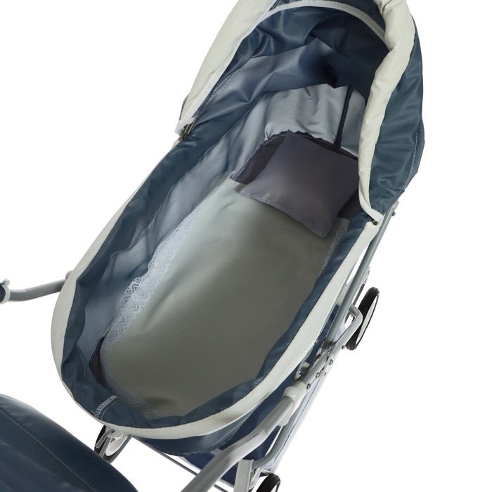 Коляска для кукол №7, с сумкой, цвет серый Коляска для кукол №7, с сумкой, цвет серый