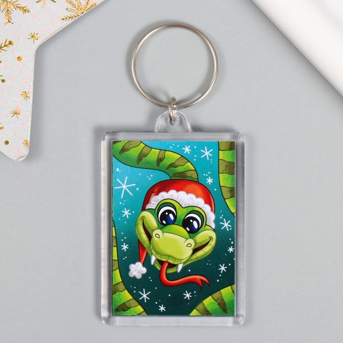 Новогодний брелок Новогодний брелок "В шапочке" 3,5х5 см