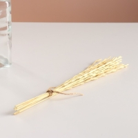 Набор сухоцветов "Райграс", банч 10 шт, длина 25  (+/- 6 см), выбеленный