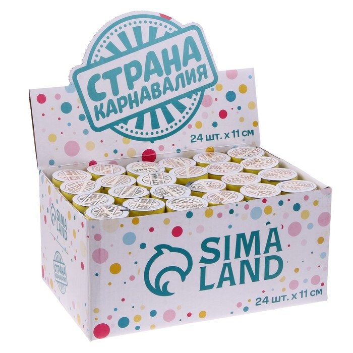 Хлопушка пружинная &laquo;Тортик&raquo;, конфетти, серпантин, 11 см