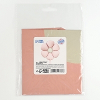 Шар фольгированный 19" &laquo;Ромашка&raquo;, матовый, цвет розовый