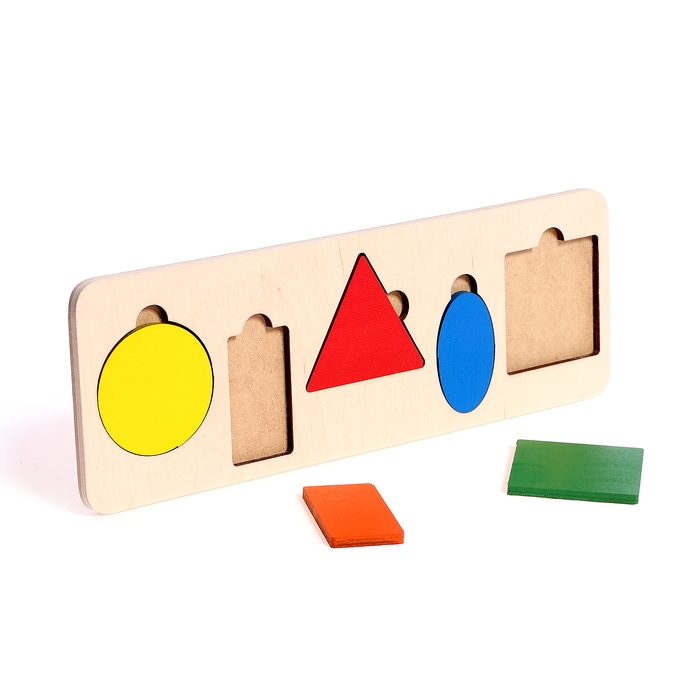 Рамка-вкладыш &laquo;Простая геометрия&raquo; 5 деталей, 28 &times; 9,5 &times; 0,8 cм