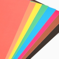 Картон цветной, А4, 16 листов, 8 цветов, мелованный, односторонний, в папке, 220 г/м&sup2;, Смешарики