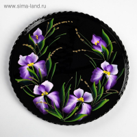 Набор для сока с подносом "Ирис" художественная роспись, 6 стаканов 1250/200 мл Набор для сока с подносом "Ирис" художественная роспись, 6 стаканов 1250/200 мл