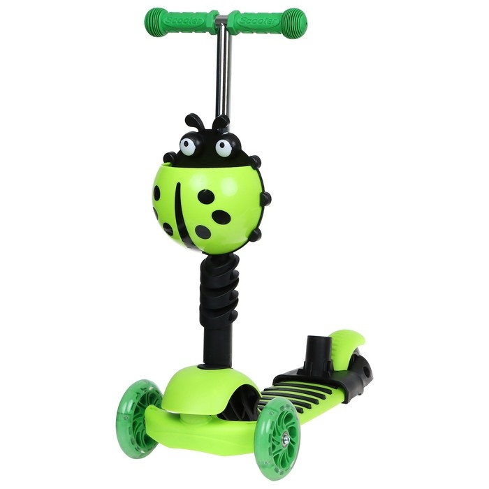 Самокат 5 в 1 GRAFFITI, колёса световые PU 120/80 мм