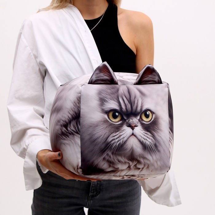 Антистресс кубы &laquo;кот&raquo;, серый