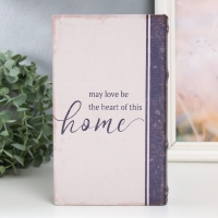 Сейф-книга дерево кожзам "Пусть любовь будет сердцем этого дома" 21х13х5 см Сейф-книга дерево кожзам "Пусть любовь будет сердцем этого дома" 21х13х5 см