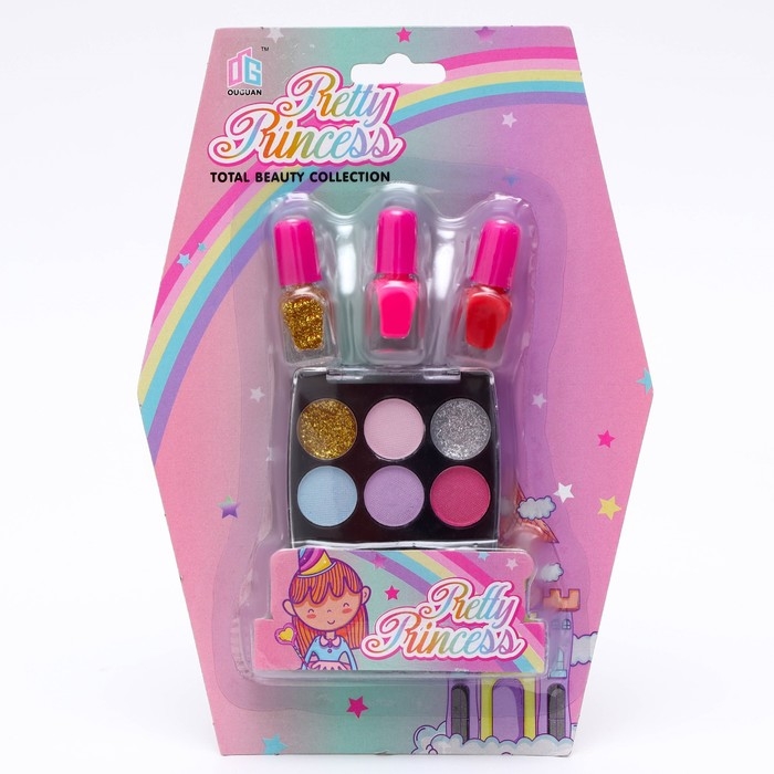 Набор косметики для девочек «Глазки и ноготочки» Набор косметики для девочек «Глазки и ноготочки»