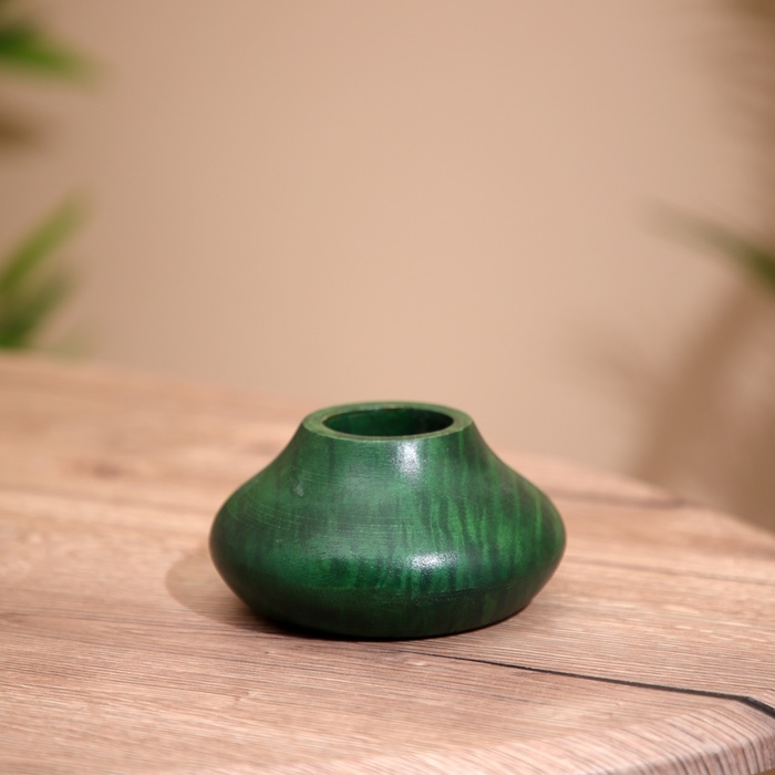 Подсвечник деревянный 11х11х5 см