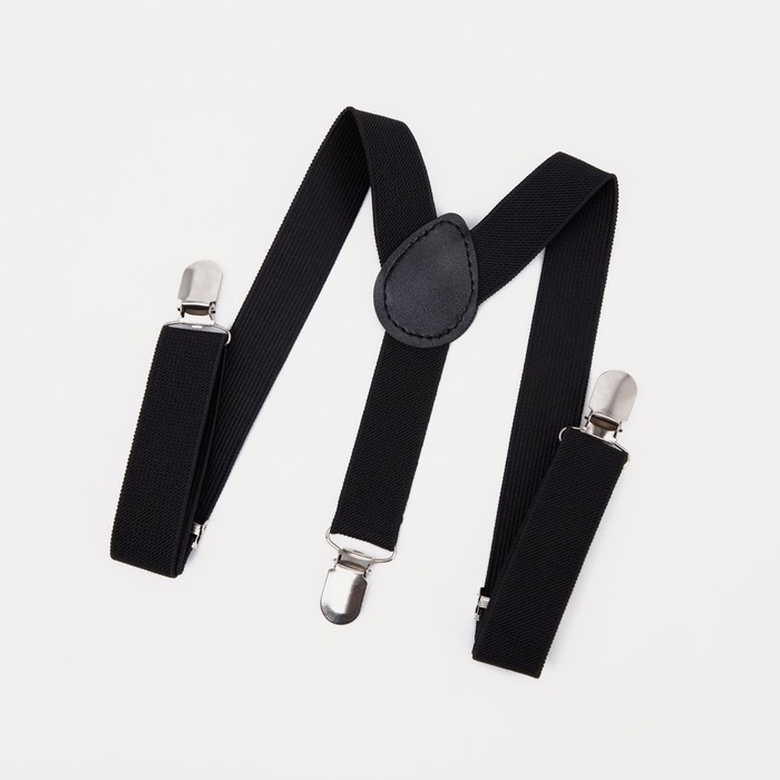 Подтяжки детские «Выбражулька», ширина 2.5 см, бабочка, цвет чёрный Подтяжки детские «Выбражулька», ширина 2.5 см, бабочка, цвет чёрный