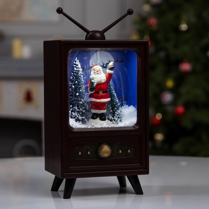 Светодиодная фигура «Телевизор» 14 × 24 × 10 см, пластик, батарейки ААх3 (не в комплекте), USB, свечение белое Светодиодная фигура «Телевизор» 14 × 24 × 10 см, пластик, батарейки ААх3 (не в комплекте), USB, свечение белое