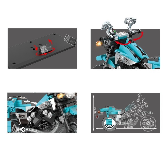 Конструктор Мототехно «Байк», 267 деталей Конструктор Мототехно «Байк», 267 деталей