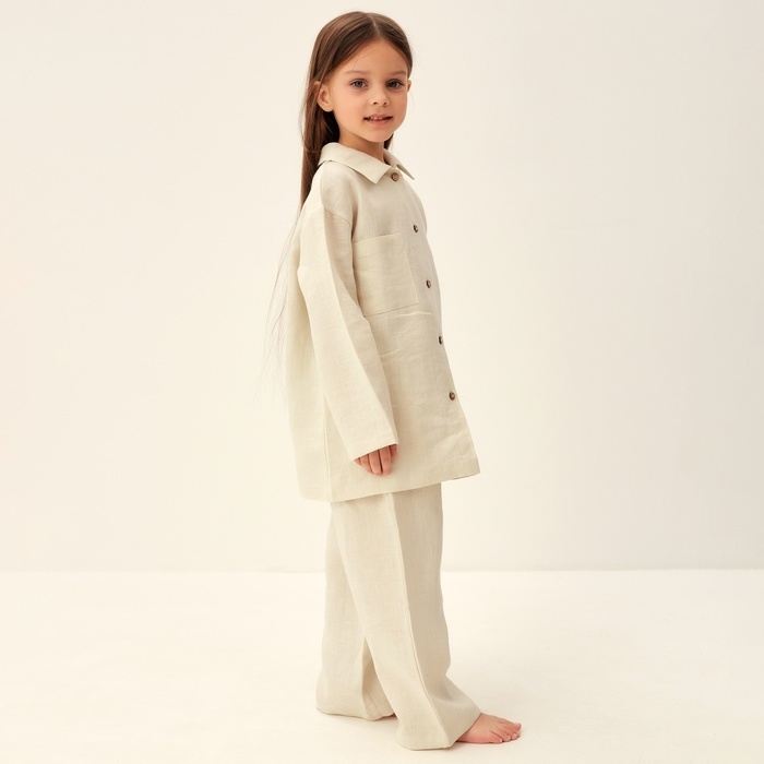 Костюм детский домашний SL HOME р 32 (110-116), молочный
