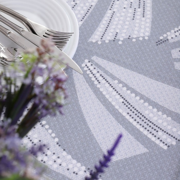 Скатерть - дорожка на стол Жемчуг 40х150см, рогожка, хлопок 100%