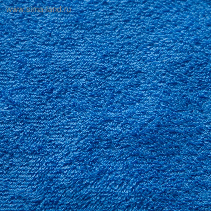 Простыня махровая гладкокрашеная 155х200см, цв.голубой, 380г/м, хлопок 100%