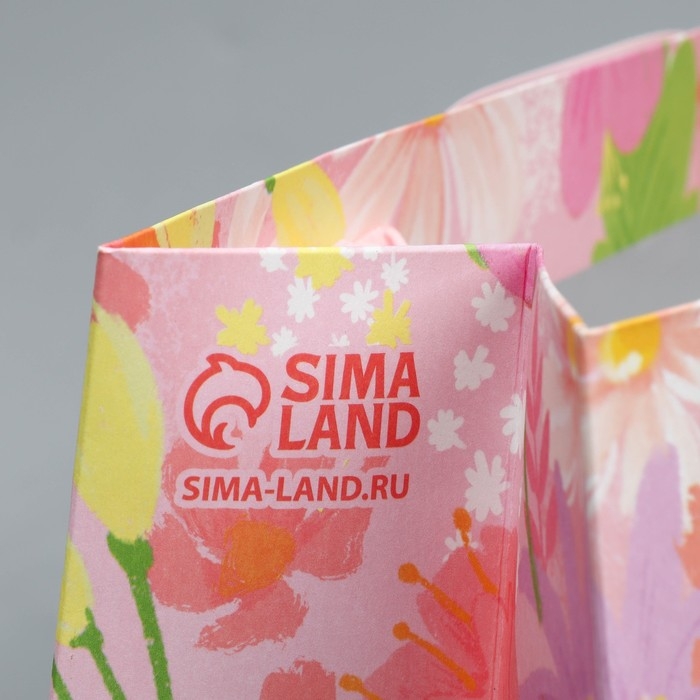 Пакет подарочный крафтовый с пластиковым окном, упаковка, &laquo;Ты прекрасна&raquo;, 24 х 20 х 11 см