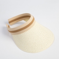 Козырёк плетёный для девочки MINAKU цвет молочный, р-р 50-52 Козырёк плетёный для девочки MINAKU цвет молочный, р-р 50-52