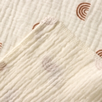 Пеленка двухслойная Крошка Я Rainbow, 130х100см, муслин,100 % хлопок Пеленка двухслойная Крошка Я Rainbow, 130х100см, муслин,100 % хлопок