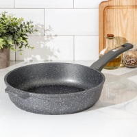 Сковорода «Гранит», d=28 см, пластиковая ручка, антипригарное покрытие, цвет серый Сковорода «Гранит», d=28 см, пластиковая ручка, антипригарное покрытие, цвет серый