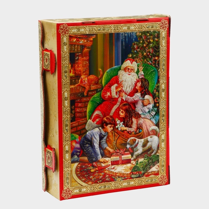 Новый год. Подарочная коробка новогодняя Книга малая Новый год. Подарочная коробка новогодняя Книга малая "Атмосфера" 17,5 х 7 х 25 см.