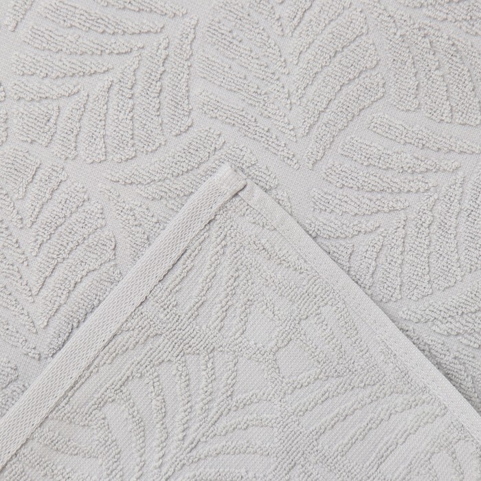 Полотенце махровое &laquo;Пальма&raquo;, цвет серый, 70х130 см, хлопок, 450г/м