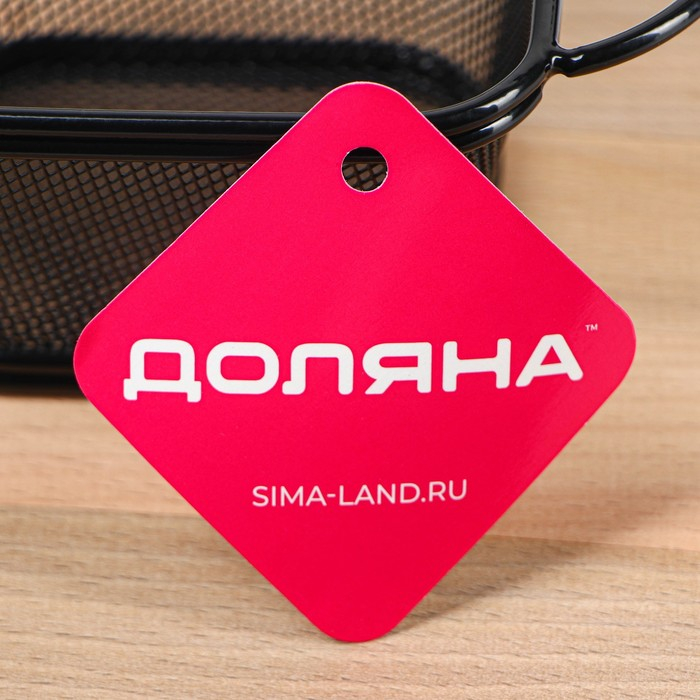 Корзинка для картофеля фри Доляна «Пулита», 10,8×9,4×6,2 см, мелкая сетка, цвет чёрный Корзинка для картофеля фри Доляна «Пулита», 10,8×9,4×6,2 см, мелкая сетка, цвет чёрный