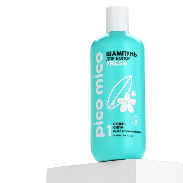 Шампунь для волос с маслом арганы и жожоба, супер-сила, 400 мл, PICO MICO