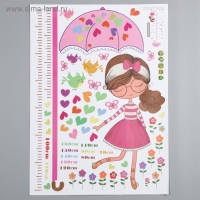 Наклейка пластик интерьерная "Девочка с зонтиком" 50х70 см Наклейка пластик интерьерная "Девочка с зонтиком" 50х70 см