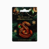 Магнит акриловый новогодний &laquo;Новый год: Чудесного нового года&raquo;, на Новый год, 5 см