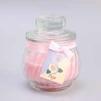 Свеча ароматическая "Горшочек" 9х7,5см, роза Свеча ароматическая "Горшочек" 9х7,5см, роза