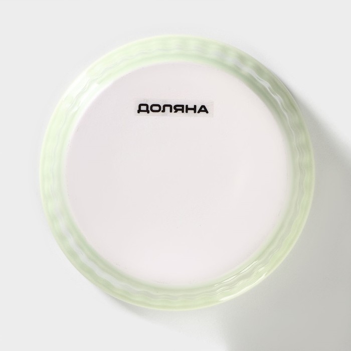 Рамекин из жаропрочной керамики Доляна &laquo;Нюд&raquo;, 200 мл, 9&times;5 см, цвет зелёный