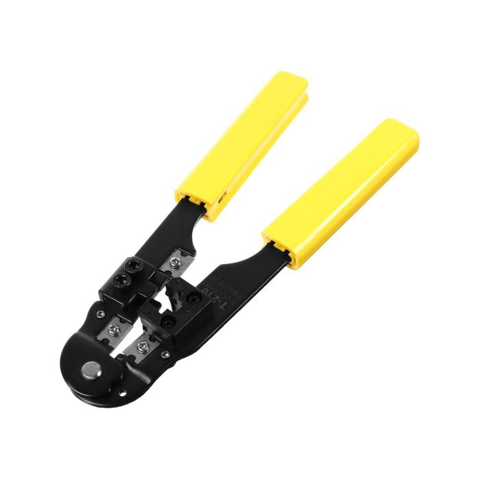 Клещи для обжима и разделки кабелей Cablexpert T-210, обжимной, для витой пары RJ-45 Клещи для обжима и разделки кабелей Cablexpert T-210, обжимной, для витой пары RJ-45